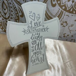 Inspirational White Cross Wall Decor